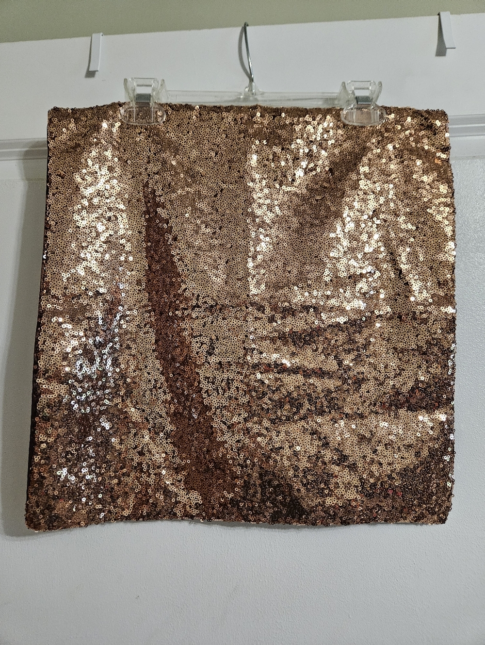 Brown/Bronze Sequin Pillow Cover